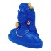 VOILA Polyvinyl Chloride Lord Adiyogi Shiva Statue Mahadev Murti for Car Dashboard Decorative Showpiece Blue